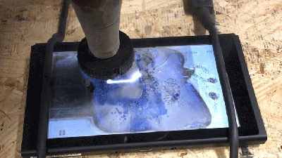 Nintendo Switch Carved Up By A Waterjet, Keeps On Gaming 