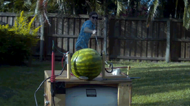 Pumping 20,000 Volts Into A Watermelon Ends As Spectacularly As You’d Hope