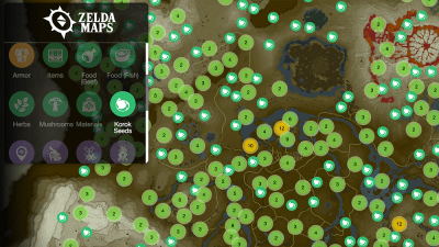 Zelda Data Miners Mapped Out The Hundreds Of Items And Locations In Breath Of The Wild