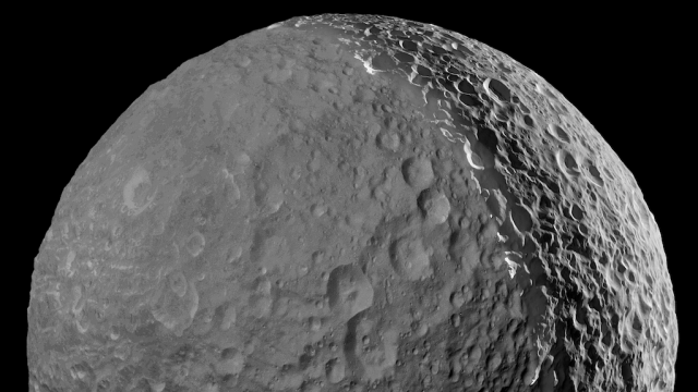 Our Last Stunning Close-Up Of Saturn’s ‘Death Star Moon’ 