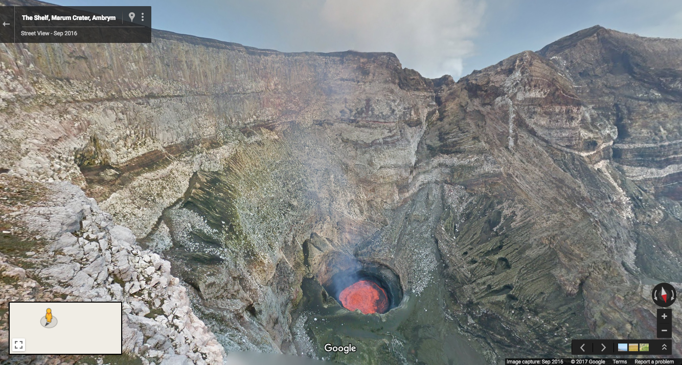 Google Street View Won’t Let Me Jump Inside This Volcano