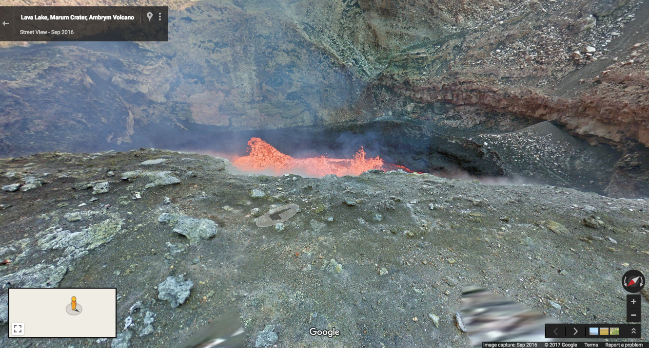 Google Street View Won’t Let Me Jump Inside This Volcano