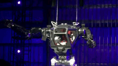 Jeff Bezos, Aspiring Supervillain, Tests Out Gigantic Robot Suit