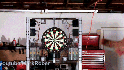 Brilliant Motion-Tracking Dart Board Guarantees A Bullseye With Every Throw