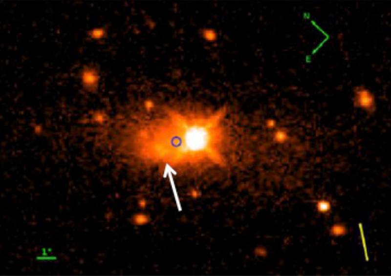 Why Is This Quasar Running Away From Such A Handsome Galaxy?
