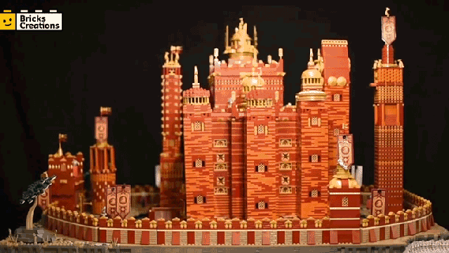 Someone Built A Working LEGO Version Of The Red Keep From Game Of Thrones’ Opening