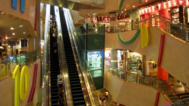 Shoppers Fly Down Staircase After 25-Metre Escalator Is Thrown Into Reverse