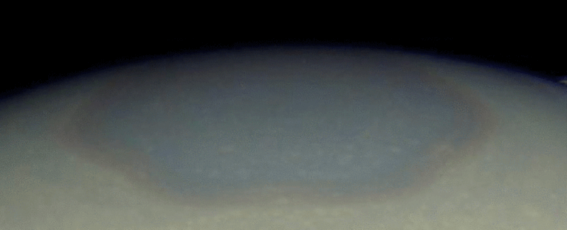 Look At Saturn’s Electric Blue North Pole