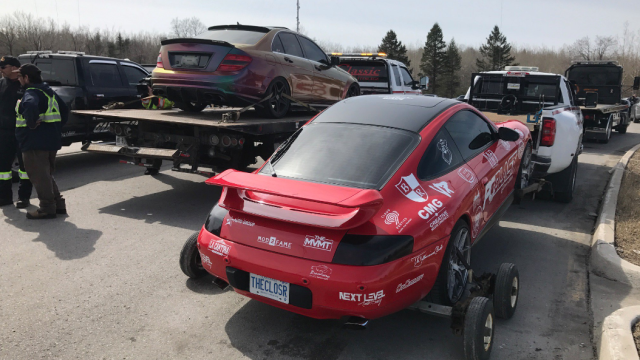 Convoy Of 50 Porsches, Lambos And GT-Rs Pulled Over For ‘Stunting’ On A Canadian Highway 