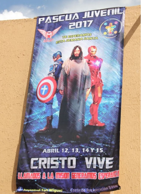 Mexican Church Pairs Jesus And The Avengers For Easter