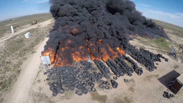 Massive Texas Tyre Fire Required EPA Rescue