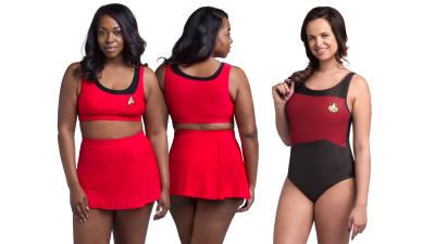 Beam Down To The Beach In These Red Star Trek Swimsuits At Your Own Risk