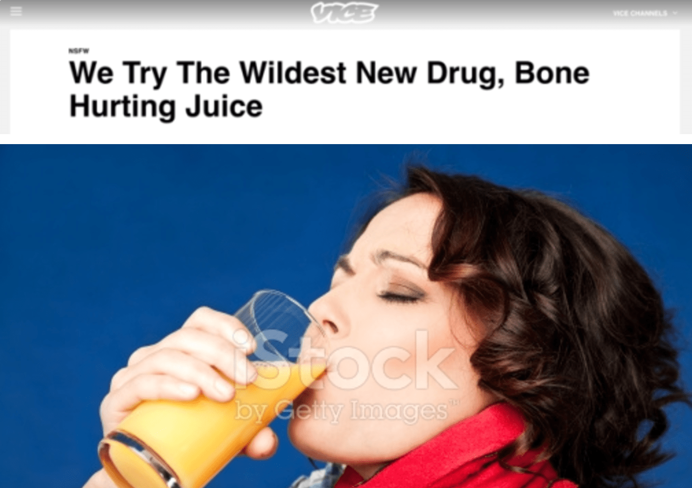 Take A Big Sip Of The New Bone Hurting Juice Meme