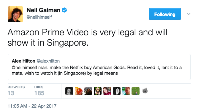 (Don’t) Stop Asking Neil Gaiman How You Can Watch American Gods