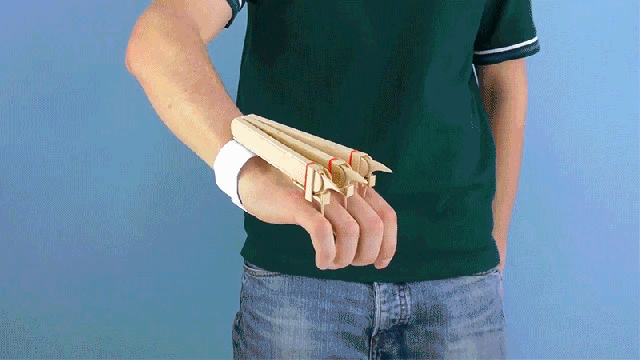 Live Out Your Wolverine Fantasies With A Retractable Set Of Popsicle Stick Claws
