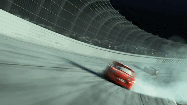 Lightning McQueen Crashes During the Race
