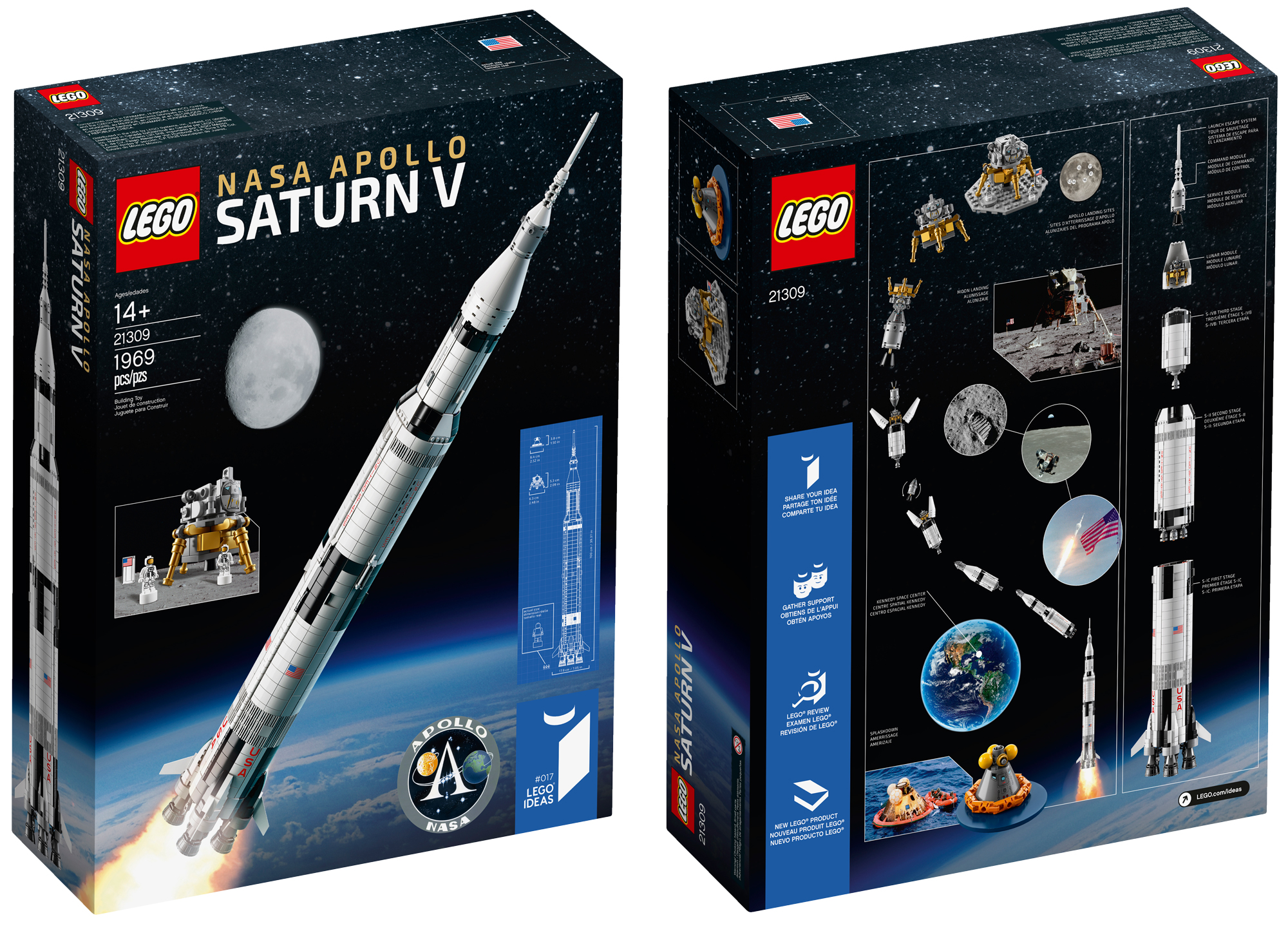 Live Out Your Astronaut Dreams With LEGO’s Metre-Tall NASA Apollo Saturn V Rocket