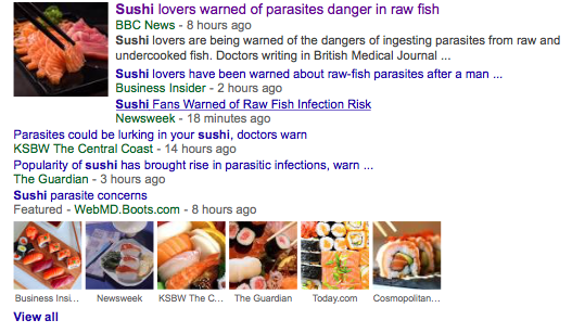Media Goes Wild After One Guy Gets Sick From Sushi