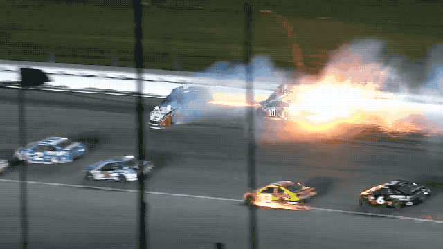 NASCAR’s Wonder Woman Car Totaled In Fiery Wreck