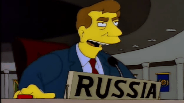Ukraine Just Tweeted A Simpsons GIF At Russia Because 2017 Is Weird As Hell