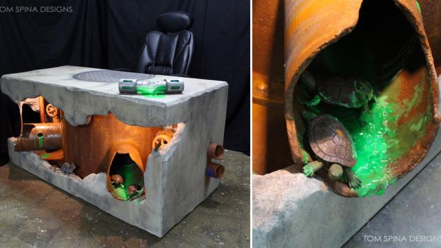 You Will Never Get Any Work Done On This Amazingly Distracting Ninja Turtles Origins Desk