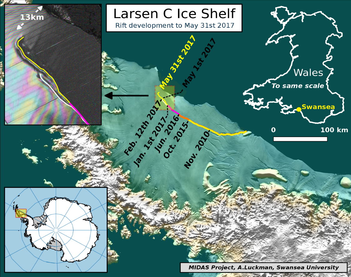 Collapse Of Enormous Antarctic Ice Shelf Imminent