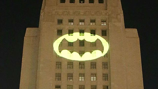 The Bat-Signal Shone In Los Angeles To Honour Adam West