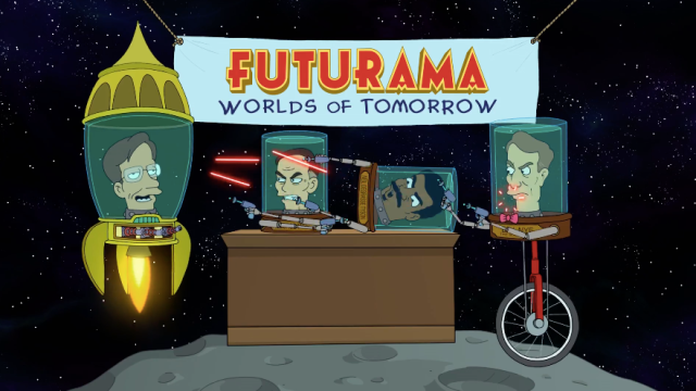 Watch George Takei, Stephen Hawking, Bill Nye And Neil DeGrasse Tyson Argue Over Who Had The Best Futurama Cameo