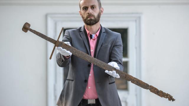 This Stunning Medieval Longsword Was Just Pulled From A Polish Bog