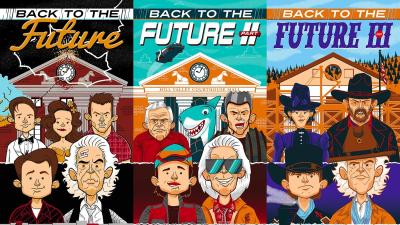 Celebrate All Three Back To The Future Movies With This Delightful Triptych