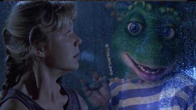 Jurassic Park Is So Much More Unnerving When The Dinosaurs Are From That Godawful ’90s Sitcom