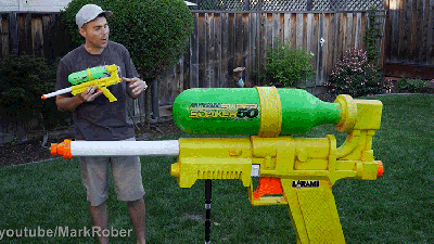 The World’s Biggest Super Soaker Is Powerful Enough To Shatter Windows