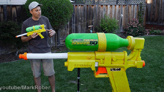 The World’s Biggest Super Soaker Is Powerful Enough To Shatter Windows