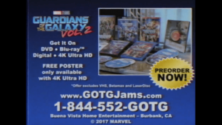 We’re Genuinely Annoyed At How Much We Love This Guardians Of The Galaxy Vol. 2 Blu-Ray Ad