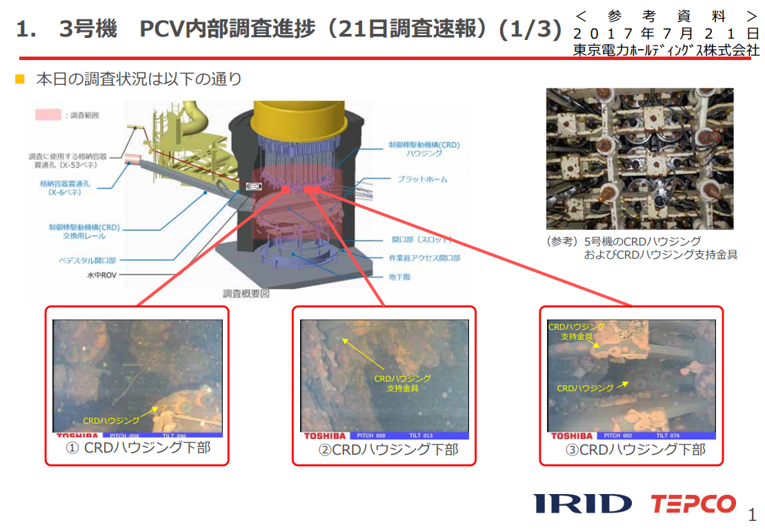 A Robot Captured Photos Of What Might Be Melted Nuclear Fuel Inside Fukushima’s Reactor No. 3