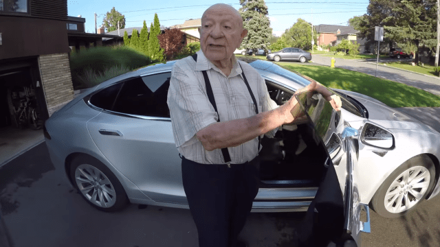 Tesla Model S Owner Gets His 97-Year-Old Grandpa’s First Impression Of An Electric Car