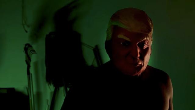 A Trump Mask Is Just One Of Many Disturbing Images In The American Horror Story: Cult Opening Credits