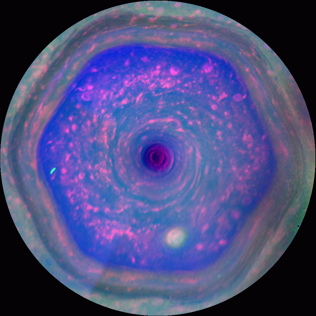 Cassini Stared Into Saturn’s Polar Abyss, And It’s Creepy As Hell