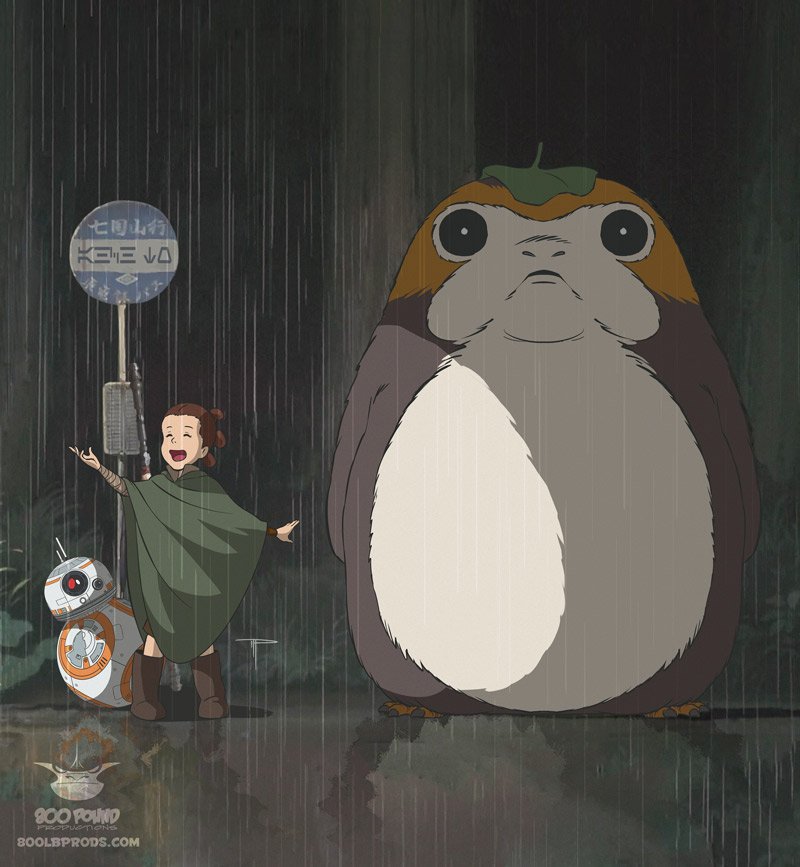 This Last Jedi And My Neighbour Totoro Mashup Will Melt Your Heart
