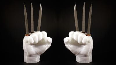 This Wolverine Knife Holder Is An Awesome And Incredibly Dangerous Way To Store Your Knives