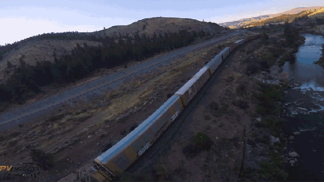 This Footage From A Drone Buzzing A Cargo Train Turned My Stomach Inside Out