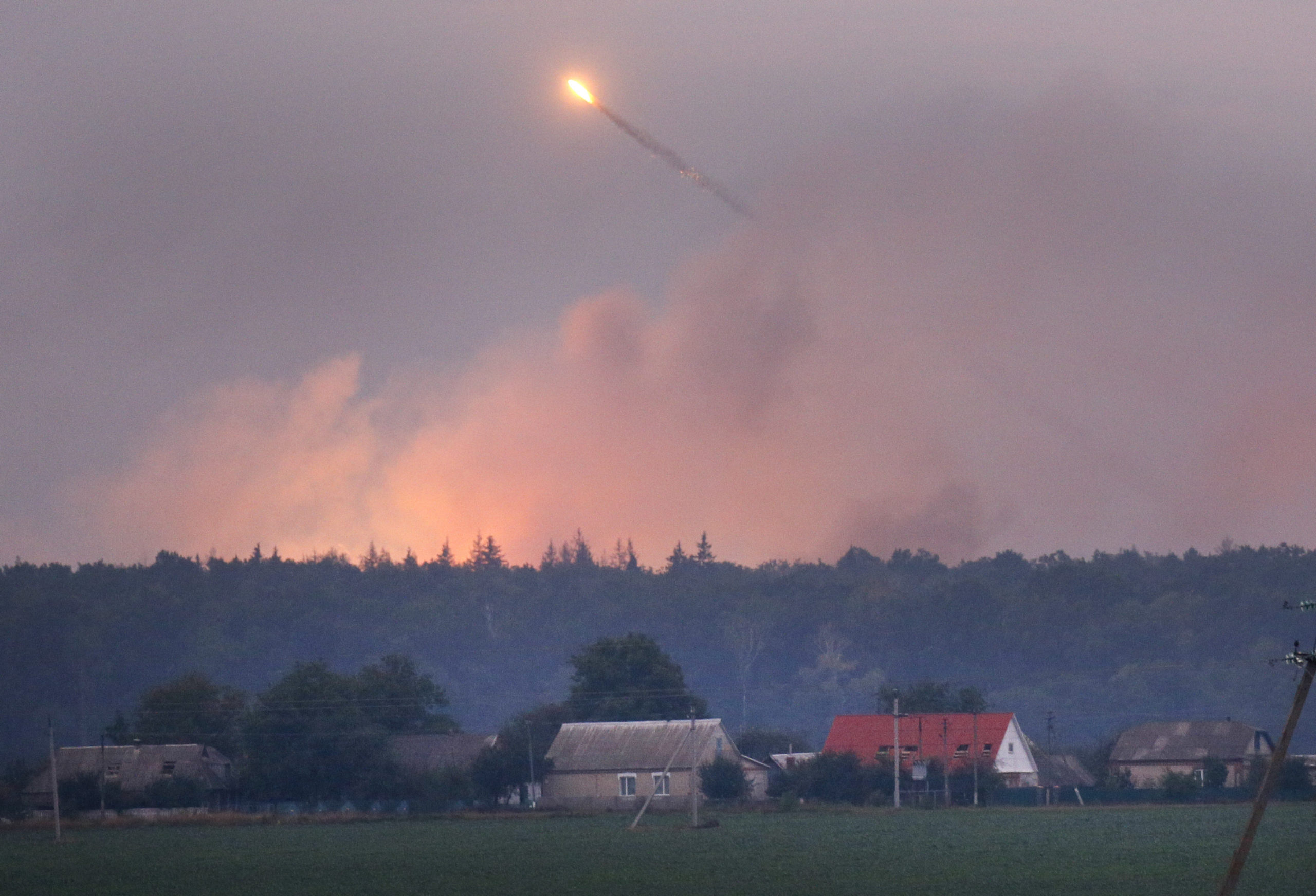 Thousands Evacuated After Massive Explosion Rocks Ukrainian Ammunition Depot