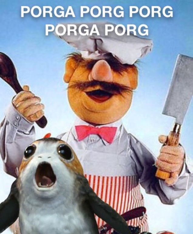 69 Porg Photoshops That Will Haunt Your Dreams In The Most Adorable Way Possible