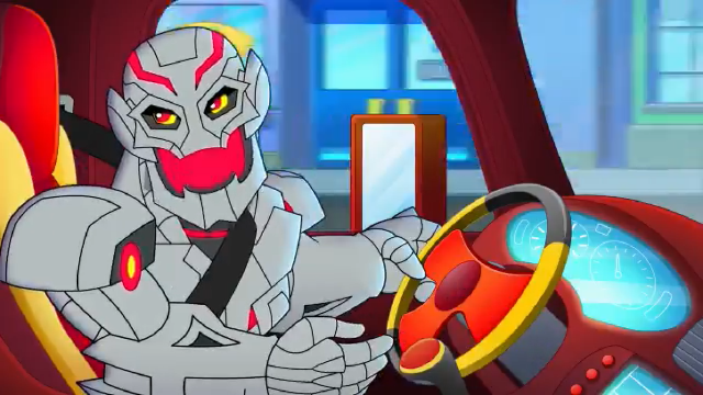 The First Marvel Super Hero Adventures Clip Stars A Grotesque Baby Ultron Stealing A Garbage Truck