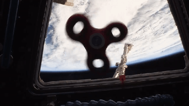 Here Is A Pretty Excellent Video Of A Fidget Spinner Spinning In Space