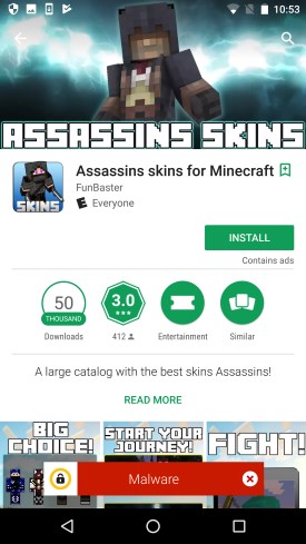 Minecraft Copycats on Google Play Infect 35 Million Users with