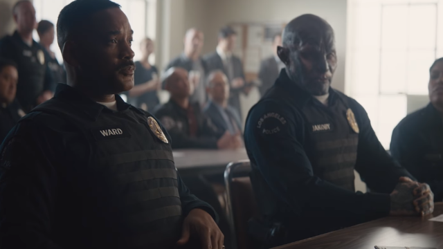 New Featurette For Will Smith’s Orc-Cop Movie Bright Is All About Crooked Cops And A Magic Wand