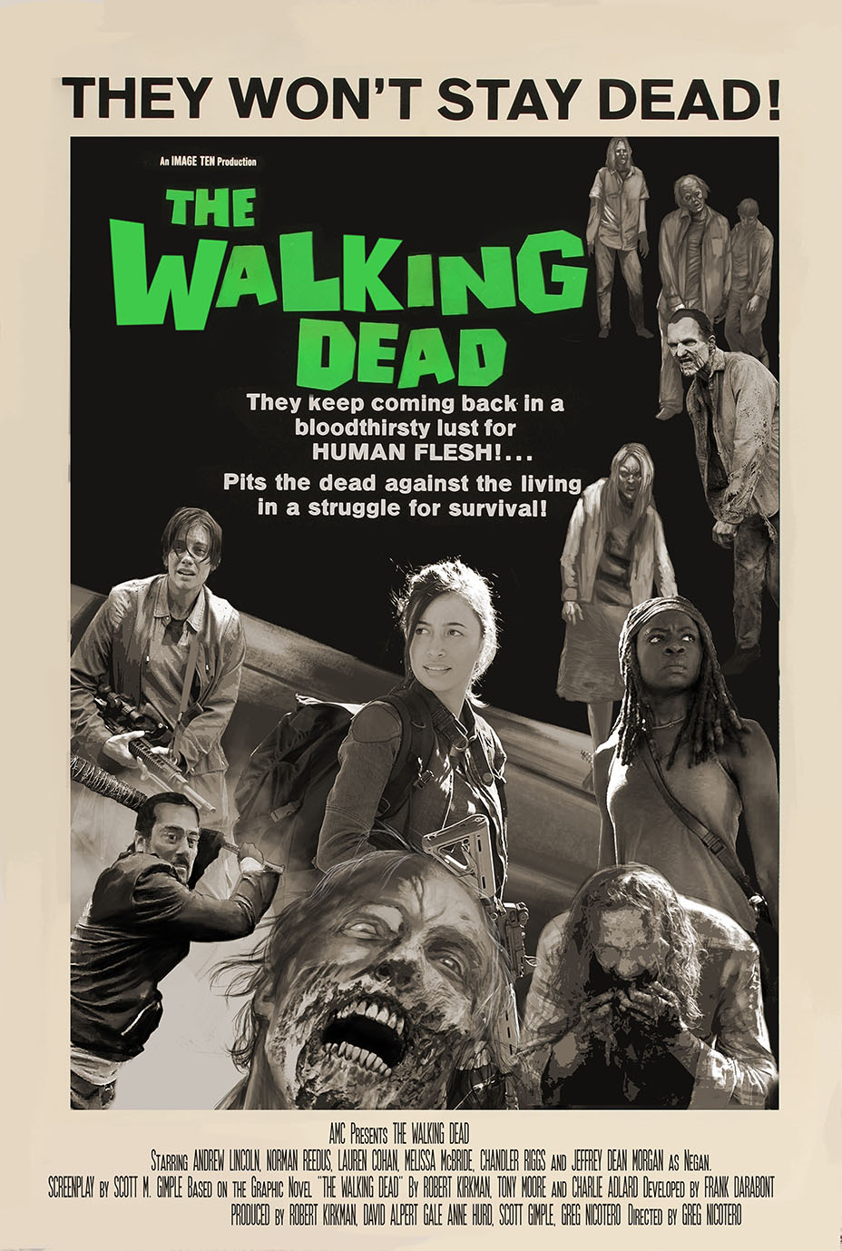 The Walking Dead Takes Over Some Of The Most Famous Movie Posters Ever
