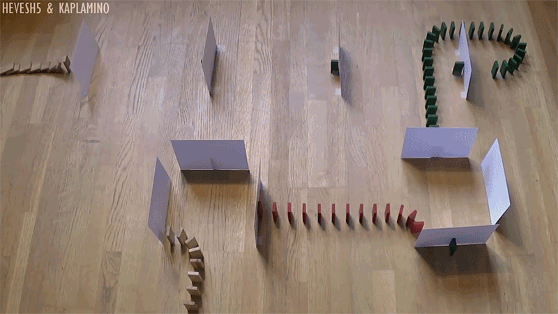 My Brain Refuses To Believe These Domino Tricks Are Real