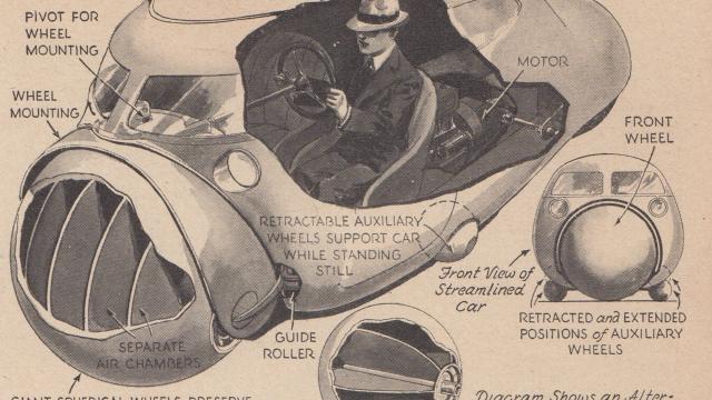 This 1935 Car Of The Future Had Huge Spheres Instead Of Wheels